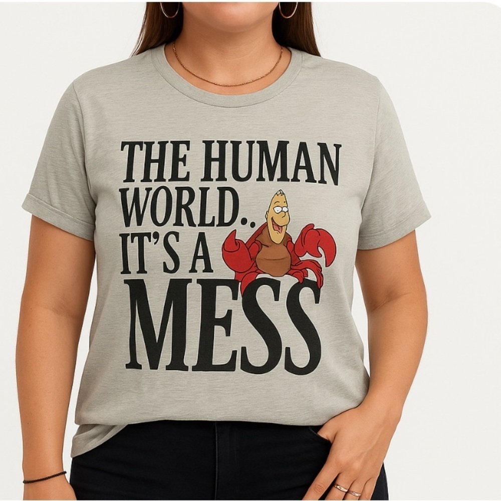 Hanes Light Gray Disney Parks Tee